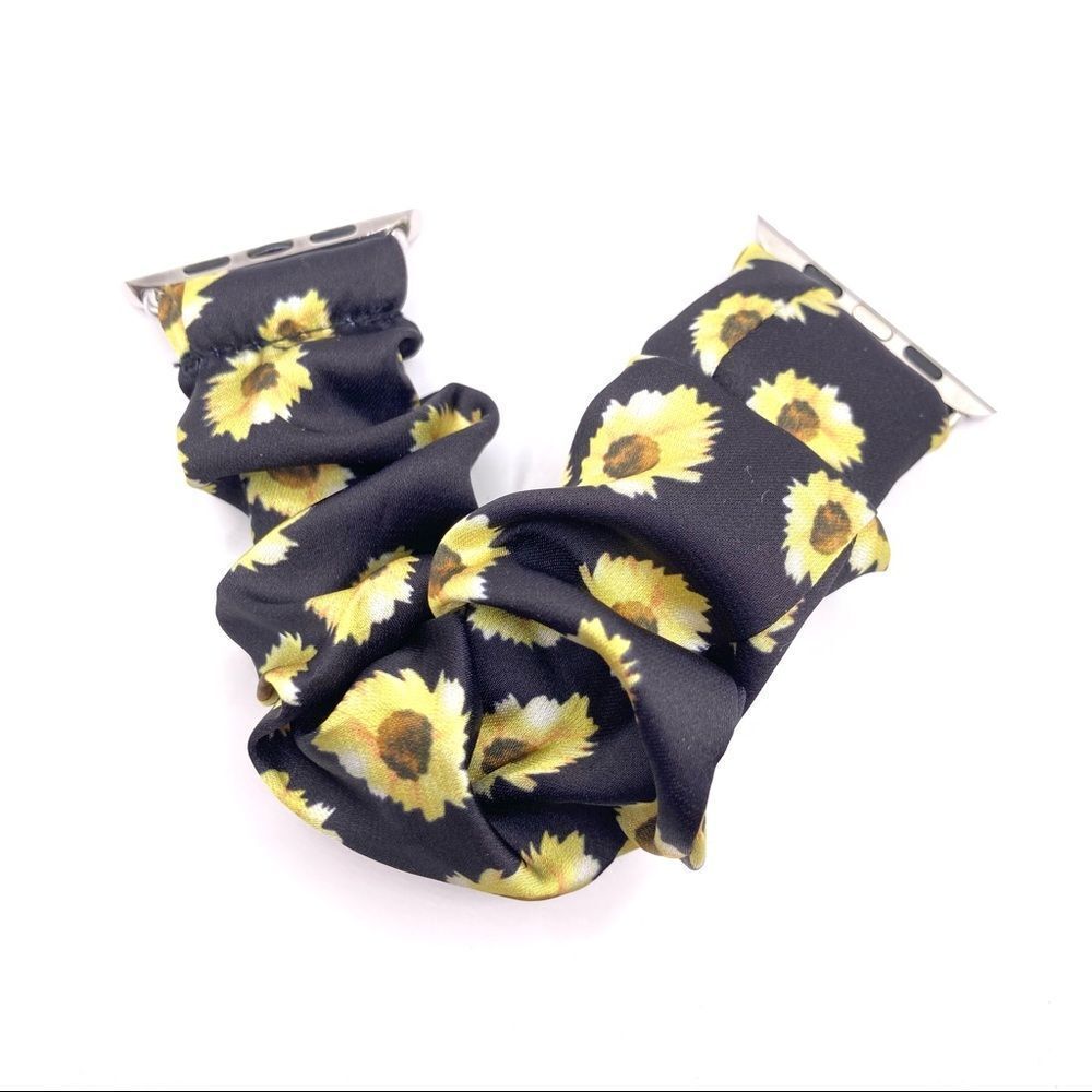 Sunflower scrunchie smart watch replacement band